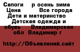 Сапоги 35 р.осень-зима  › Цена ­ 700 - Все города Дети и материнство » Детская одежда и обувь   . Владимирская обл.,Владимир г.
